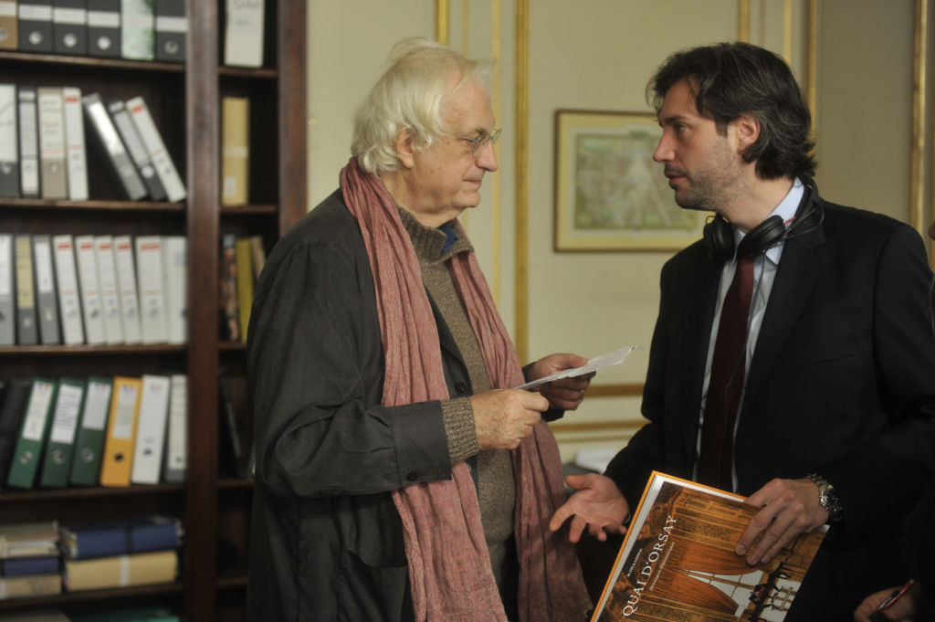 Bertrand Tavernier la filmarile pentru Quai d'Orsay