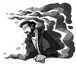 Debussy, o ilustrație de Maria Surducan