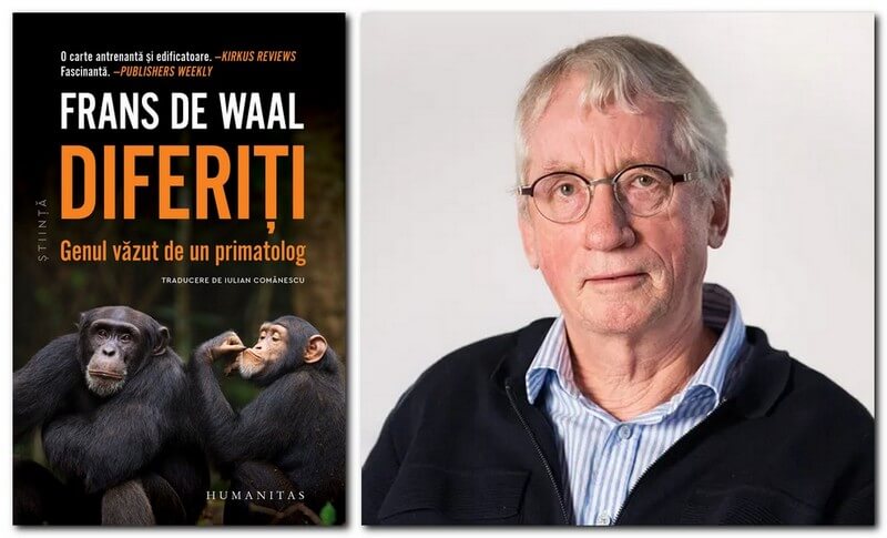 Nou la Editura Humanitas. Fragment în avanpremieră din Frans de Waal, „Diferiți. Genul văzut de un primatolog”