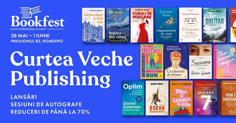 Curtea Veche Publishing la Bookfest – Salonul Internațional de Carte 2025